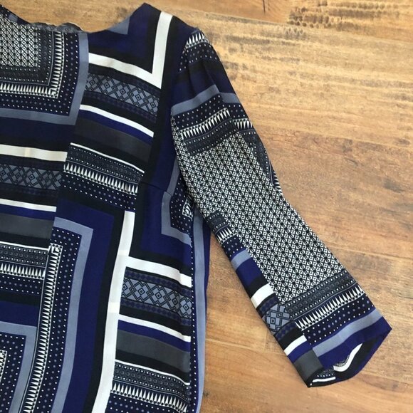 H&M Printed Shirt Blouse Multi Colour 3/4 Sleeve - Picture 4 of 10